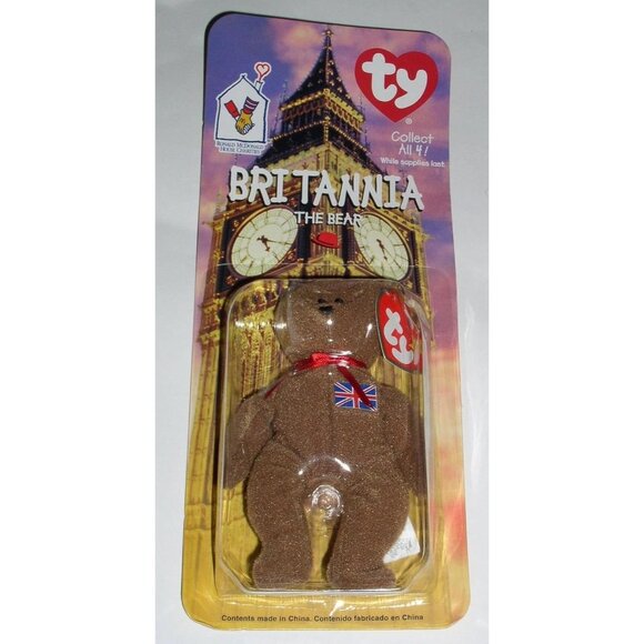 Ty Tiny Beanie - Ronald McDonald House Charities - Britannia The Bear by Ty ,#G1 - Picture 1 of 2
